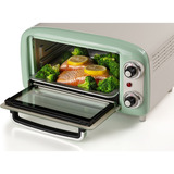 Ariete 3919/04 10 L 800 W Grøn Grill, Mini ovn Hvid/lysegrøn, 10 L, Grøn, Fritstående, Dreje, 90 - 230 °C, Mekanisk