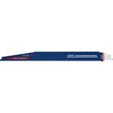 Bosch 2 608 900 402 stiksav, rullesav & sabelsavklinge Saber savklinge Karbid 10 stk Saber savklinge, Hårdt træ, Træ med søm, Karbid, Blå, Rød, 25 cm, 5-7