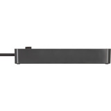 Brennenstuhl Ecolor stikdåse 4-vejs med 2x USB-C, 1x USB-A, Strømskinne Sort/antracit