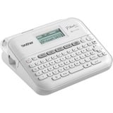 Brother PT-D410 etiketprinter Termisk overførsel 180 x 180 dpi 20 mm/sek. Ledningsført TZe QWERTY, Etiketteringsmaskine Hvid, QWERTY, TZe, Termisk overførsel, 180 x 180 dpi, 20 mm/sek., Ledningsført