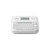 Brother PT-D410 etiketprinter Termisk overførsel 180 x 180 dpi 20 mm/sek. Ledningsført TZe QWERTY, Etiketteringsmaskine Hvid, QWERTY, TZe, Termisk overførsel, 180 x 180 dpi, 20 mm/sek., Ledningsført