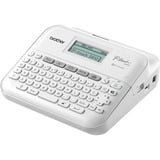 Brother PT-D410 etiketprinter Termisk overførsel 180 x 180 dpi 20 mm/sek. Ledningsført TZe QWERTY, Etiketteringsmaskine Hvid, QWERTY, TZe, Termisk overførsel, 180 x 180 dpi, 20 mm/sek., Ledningsført