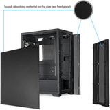 Chieftec AS-02B-OP computeretui Midi Tower Sort, Towerkabinet Sort, Midi Tower, PC, Sort, ATX, micro ATX, Mini-ITX, 16,5 cm, 120,140,240,280,360 mm