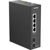 D-Link DIS-100G-06 netværksswitch Ikke administreret L2 Gigabit Ethernet (10/100/1000) DIN rail Sort Ikke administreret, L2, Gigabit Ethernet (10/100/1000), DIN rail