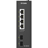 D-Link DIS-100G-06 netværksswitch Ikke administreret L2 Gigabit Ethernet (10/100/1000) DIN rail Sort Ikke administreret, L2, Gigabit Ethernet (10/100/1000), DIN rail