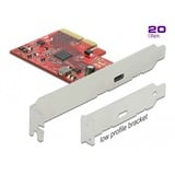 DeLOCK 89035 interface-kort/adapter Intern USB 3.2 Gen 2, Interface card PCIe, USB 3.2 Gen 2, Lavprofil, PCIe 3.0, 20 Gbit/sek., Windows 10, Windows 8.1
