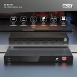 Digitus 8K HDMI-splitter, 1x4, HDMI splitter Sort