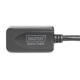 Digitus Aktivt USB 2.0 forlængerledning, 20 meter Sort