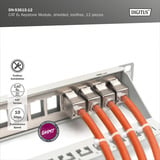 Digitus CAT 6A Keystone modul skærmet værktøjsfri 12 stk. 