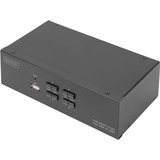 Digitus KVM-switch HDMI 4x 1, KVM-switchen Sort