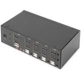 Digitus KVM-switch HDMI 4x 1, KVM-switchen Sort