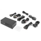 Digitus KVM-switch HDMI 4x 1, KVM-switchen Sort
