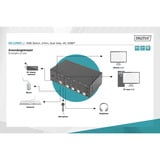 Digitus KVM-switch HDMI 4x 1, KVM-switchen Sort