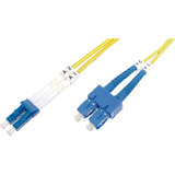 Digitus LWL patchkabel, duplex, LC > SC stik, singlemode OS2 Gul