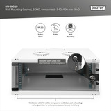 Digitus Vægkasse SOHO, umonteret - 540x400 mm (B×D), IT kabinet Lys grå