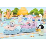 EPOCH Sylvanian Families - Forlystelsespark legetøjssæt Bølgetur, Bygge legetøj 