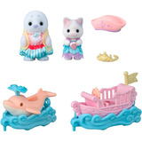 EPOCH Sylvanian Families - Forlystelsespark legetøjssæt Bølgetur, Bygge legetøj 