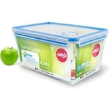 Emsa 508548 enhed til madopbevaring Rektangulær Kasse Transparent 2 stk, Boks gennemsigtig/Blå, Kasse, Rektangulær, Transparent, Tyskland, 228 mm, 328 mm