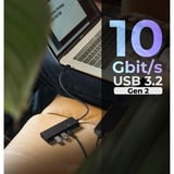 ICY BOX 61079, USB hub Sort