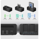 ICY BOX IB-2924MSCL-C31 USB 3.2 Gen 2 (3.1 Gen 1) Type-C Sort, Docking station Sort, HDD, SSD, M.2, SATA, 2.5,3.5,M.2, USB 3.2 Gen 2 (3.1 Gen 1) Type-C, Sort, Aluminium, Plast