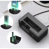 ICY BOX IB-2924MSCL-C31 USB 3.2 Gen 2 (3.1 Gen 1) Type-C Sort, Docking station Sort, HDD, SSD, M.2, SATA, 2.5,3.5,M.2, USB 3.2 Gen 2 (3.1 Gen 1) Type-C, Sort, Aluminium, Plast