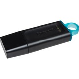 Kingston DataTraveler Exodia USB-nøgle 64 GB USB Type-A 3.2 Gen 1 (3.1 Gen 1) Sort, USB-stik Sort/Turkis, 64 GB, USB Type-A, 3.2 Gen 1 (3.1 Gen 1), Hætte, 11 g, Sort