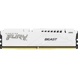 Kingston FURY FURY Beast 32GB 6400MT/s DDR5 CL32 DIMM White EXPO, Hukommelse Hvid, 32 GB, 1 x 32 GB, DDR5, 288-pin DIMM, Hvid