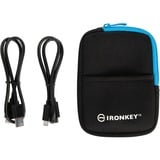 Kingston IronKey Vault Privacy 80 960 GB, Solid state-drev Blå/Sort