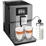 Krups EA875E10, Kaffe/Espresso Automat Sølv/Chrome