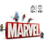 LEGO MARVEL-logo og minifigurer, Bygge legetøj Byggesæt, 12 År, Plast, 931 stk, 1,38 kg