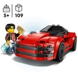 LEGO Rød sportsvogn, Bygge legetøj Byggesæt, 5 År, Plast, 109 stk, 185 g