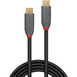 Lindy USB 3.2 type C kabel, 5A PD, Anthra Line grå