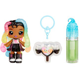MGA Entertainment Yummiland Lip Gloss Doll Sour Sweeties - Sasha Sourworms, Dukke Minidukke, Hunstik, 4 År, Dreng/Pige, Flerfarvet