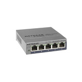 Netgear GS105 Ikke administreret Gigabit Ethernet (10/100/1000) Blå, Switch Blå, Ikke administreret, Gigabit Ethernet (10/100/1000), Fuld duplex, Detail