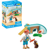 PLAYMOBIL My Life Dreng med marsvin, Bygge legetøj 