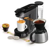 Philips Switch 3in1 HD6593/22 Pude- og filterkaffemaskine, Padmaschine grå, Kombi kaffemaskine, 1 L, Kaffekapsel, Malet kaffe, 1450 W, Grå