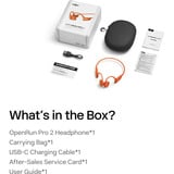 Shokz OpenRun Pro 2 Headset Trådløs Ørekrog Sport Bluetooth Orange Orange, Trådløs, Sport, 20 - 20000 Hz, 30,3 g, Headset, Orange