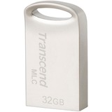 Transcend JetFlash 720 USB-nøgle 32 GB USB Type-A 3.2 Gen 1 (3.1 Gen 1) Sølv, USB-stik 32 GB, USB Type-A, 3.2 Gen 1 (3.1 Gen 1), Uden hætte, 3,3 g, Sølv