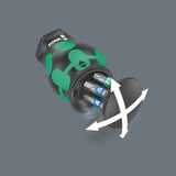 Wera Kraftform Kompakt Stubby Magazin 3 Bit-Satz, Bit sæt Sort/Grøn