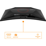 AOC C32G42ZE, Gaming Skærm Sort