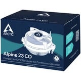 ARCTIC Alpine 23 CO Processor Luftkøler 9 cm Aluminium, Sort 1 stk, CPU køler Luftkøler, 9 cm, 200 rpm, 2700 rpm, 0,3 blæser, Aluminium, Sort