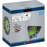 Bosch 2 608 620 733 tilbehør vinkelsliber Rengøringsdisk, Børste Rengøringsdisk, Rustfrit stål, 11,5 cm, Bosch, Grøn, Rustfrit stål, 12500 rpm