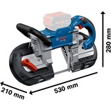 Bosch GCB 18V-127 Professional solo, 06012B7000, Båndsav Blå/Sort