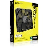 Corsair CORSAIR iCUE LINK RX120, Sag fan Sort