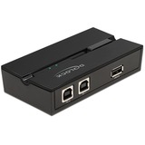 DeLOCK 11491 computer data-switch, USB-switcher Sort, 0,48 Gbit/sek., Sort, Plast, 106 mm, 56 mm, 25 mm