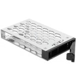 DeLOCK 47235 drive bay panel 13,3 cm (5.25") Opbevaring drev bakke Sort, Monteringsrammen Sort, 13,3 cm (5.25"), Opbevaring drev bakke, NVMe, 2.5", Sort, Aluminium