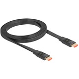 DeLOCK High Speed HDMI fladkabel 48 Gps 8K 60Hz Sort