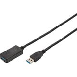 Digitus Aktivt USB 3.2 Gen 1 forlængerledning, 5 meter Sort