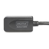 Digitus Aktivt USB 3.2 Gen 1 forlængerledning, 5 meter Sort
