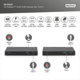 Digitus DS-55526, HDMI-udvidelse forlænger Sort